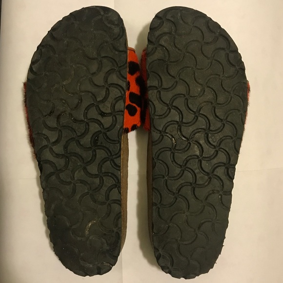 RARE Birkenstock Madrid in orange black leopard - Picture 7 of 7